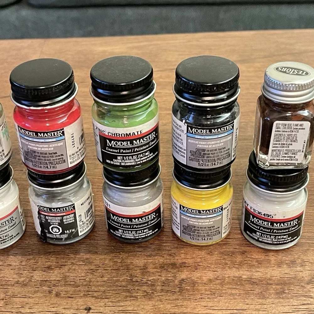 13 MODEL MASTER Acrylic/enamel Paint Lot 1/2‎ FL OZ UNTESTED